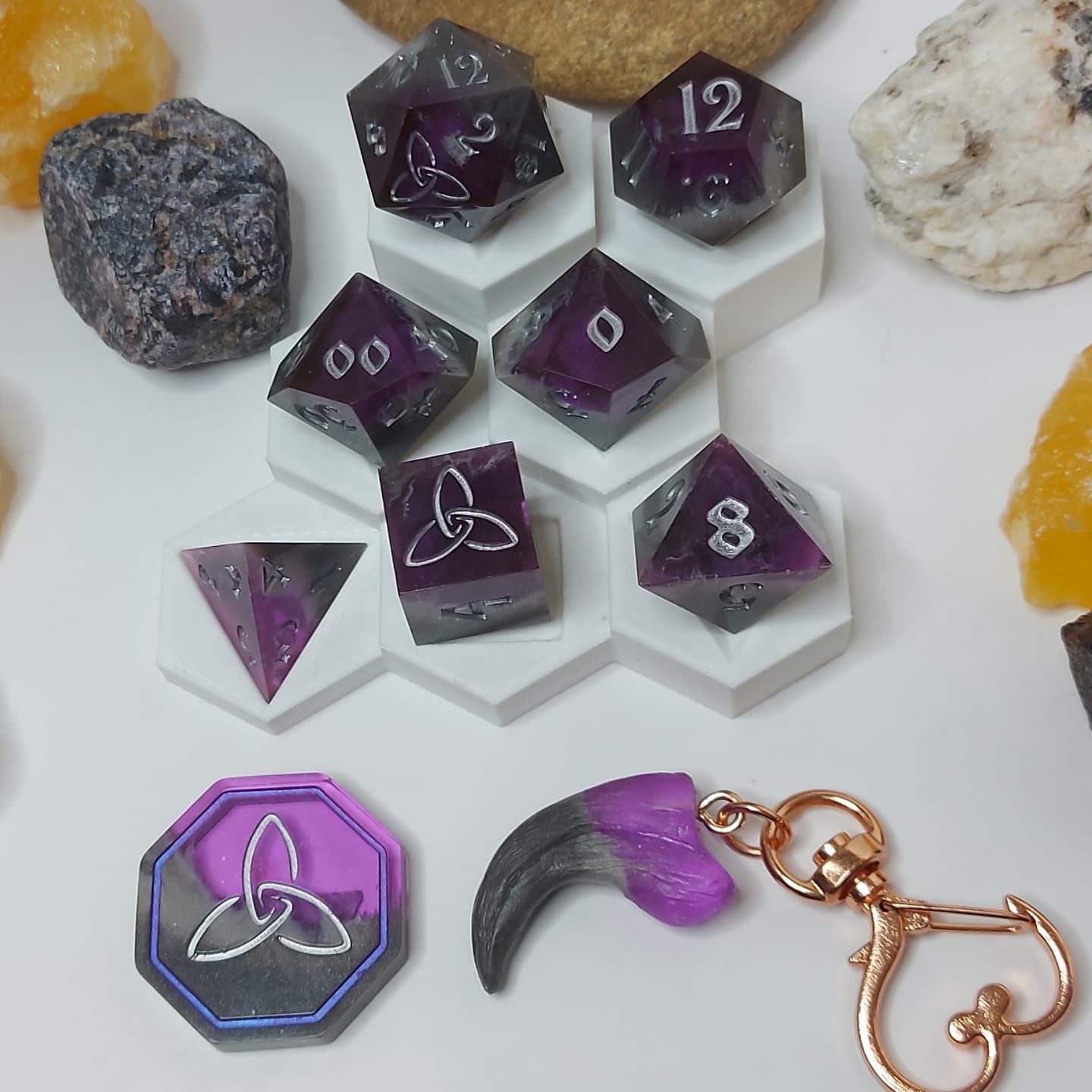 Amethyst Geode 8 Pc. Set